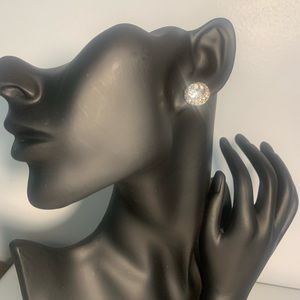 Clear Rhinestone Earrings